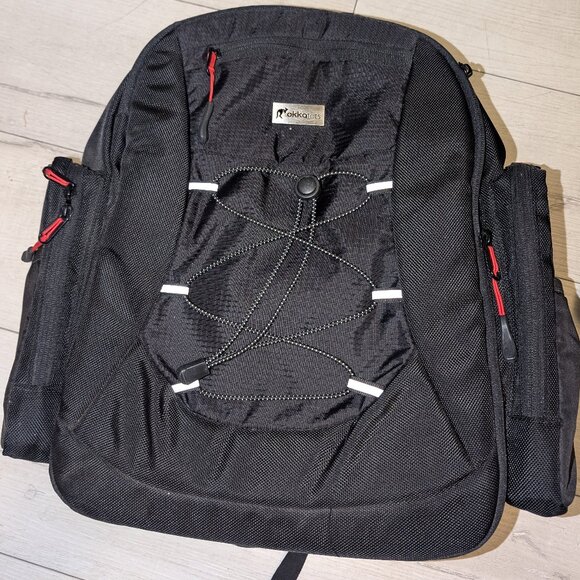 Okkatots Everyday Baby Diaper Bag Backpack Black New Condition - Picture 2 of 9